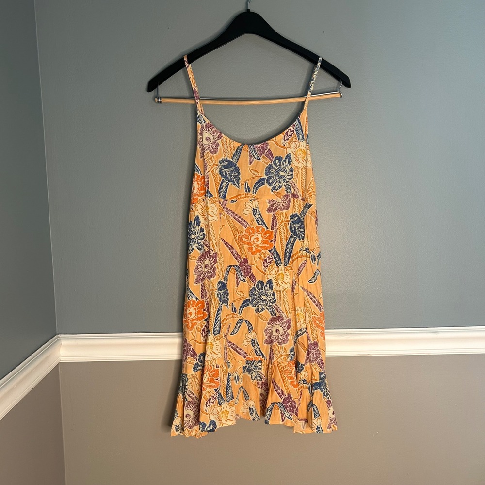 Urban Outfitters Floral Print Mini Dress Sleeveless babydoll tropical‎ beach